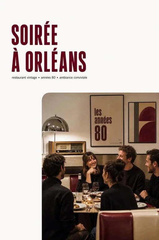 Restaurant orléans original au décor vintage et années 80 à Orléans
