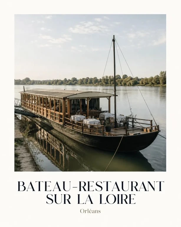 Restaurant orléans original sur un bateau de Loire près d’Orléans