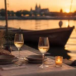Table dressée à Orléans, restaurant orléans original au bord de la Loire