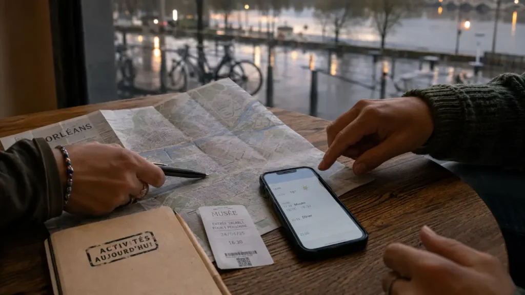 Activités Orléans aujourd’hui : météo et budget, carte et horaires sur smartphone