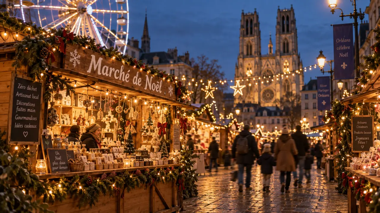 Marché de noël orléans : chalets et guirlandes, sortie en famille