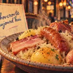 Restaurant choucroute Orléans : assiette de choucroute fumante