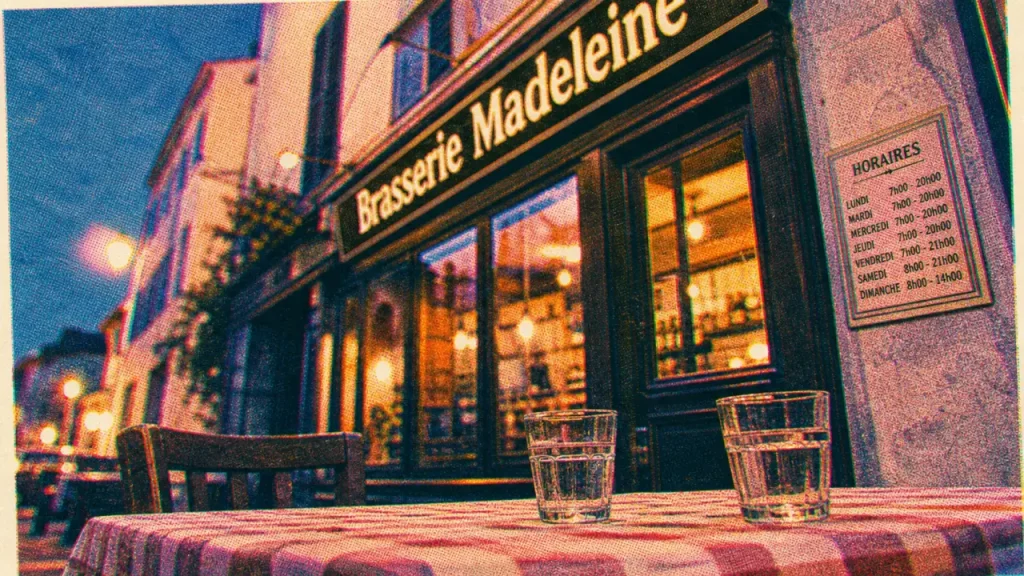 Restaurant Madeleine Orléans, brasserie : entrée et horaires