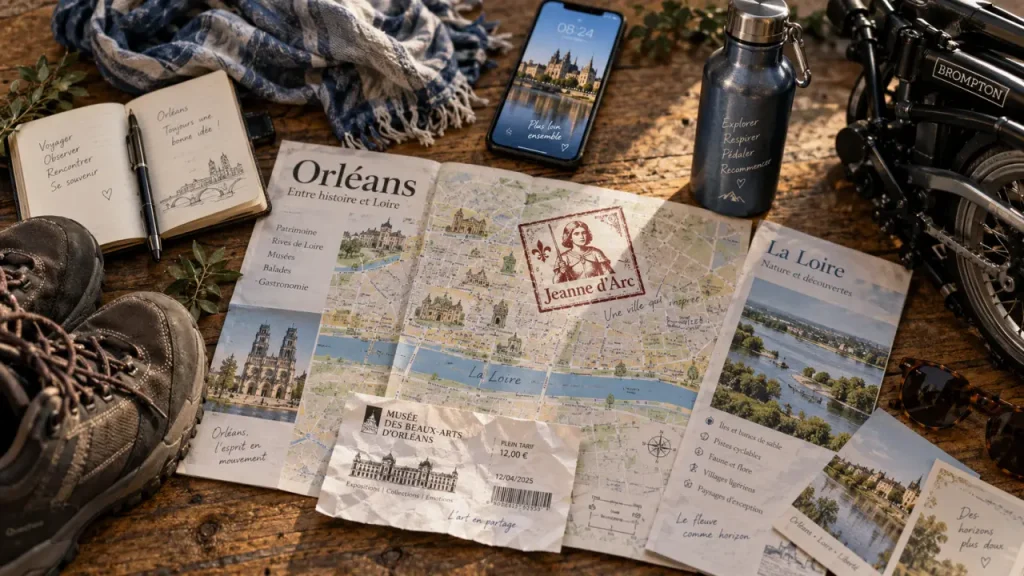 Orléans tout les activités : carte itinéraire, Loire et patrimoine