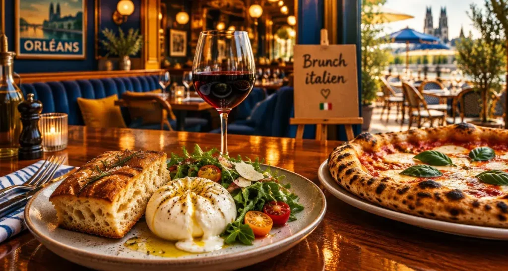 Restaurant artistic orléans : focaccia, burrata et pizza, ambiance italienne