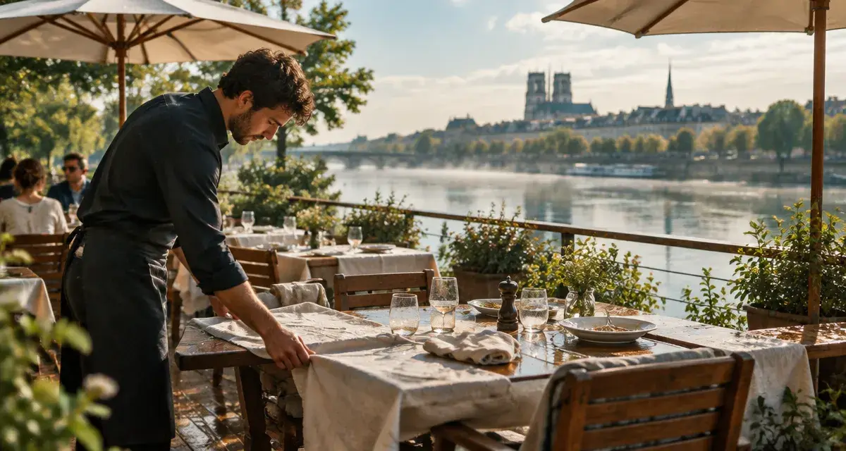 Restaurant cabinet vert orléans : vue Loire et accueil de groupes