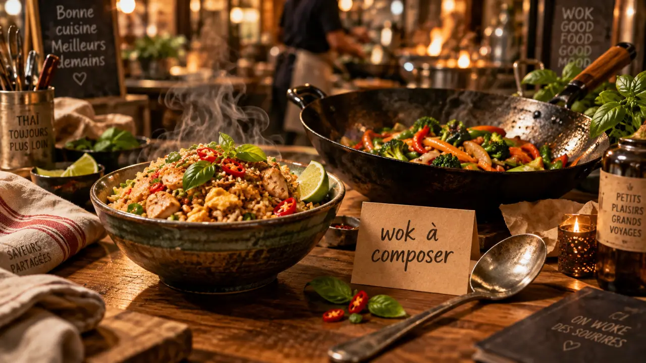 Restaurant thai orléans : wok chaud à composer et livraison
